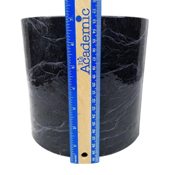 Vintage Ice Bucket Black White Marbled Pattern - Picture 12 of 12